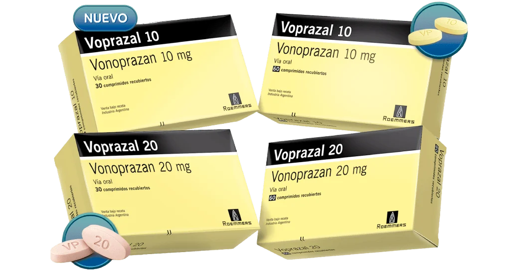 Voprazal 10 y Voprazal 20, nuevas presentaciones — envases de 30 y 60 comprimidos recubiertos