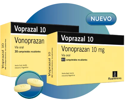 Voprazal 10 (vonoprazán 10 mg), envases x 30 y x 60 comprimidos recubiertos